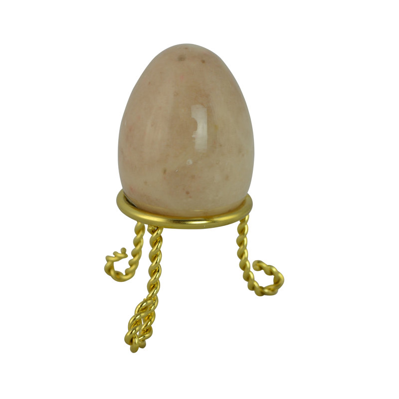 Ensemble de sculpture 6 pièces Alabaster Egg, Beige