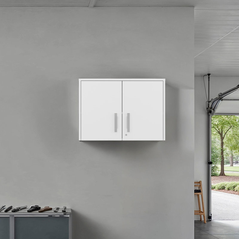 Parisia Wall Storage Cabinet with Two Shelves, Ideal Storage Solution to Organize Your Home, White