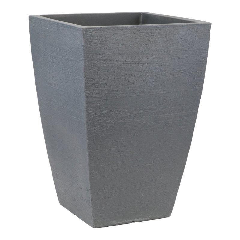 Briance Pot Planter, 23" H x 16" W x 16" D, Slate