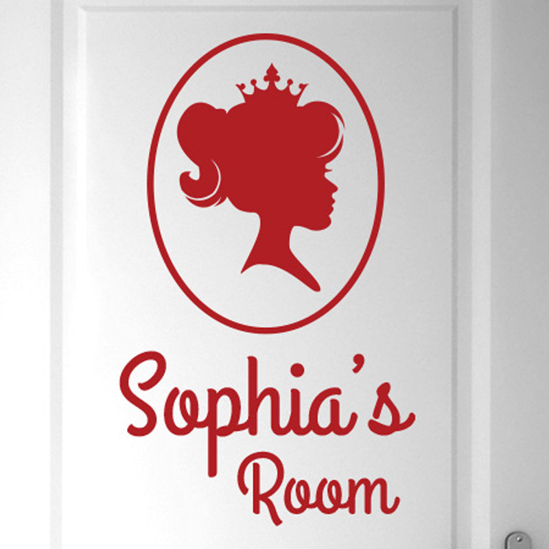 Wall Decal, Dark Red, Yes