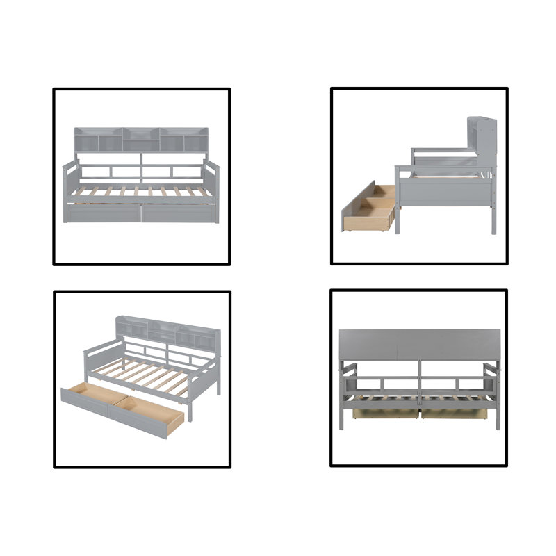 Twin Size Daybed, Gray