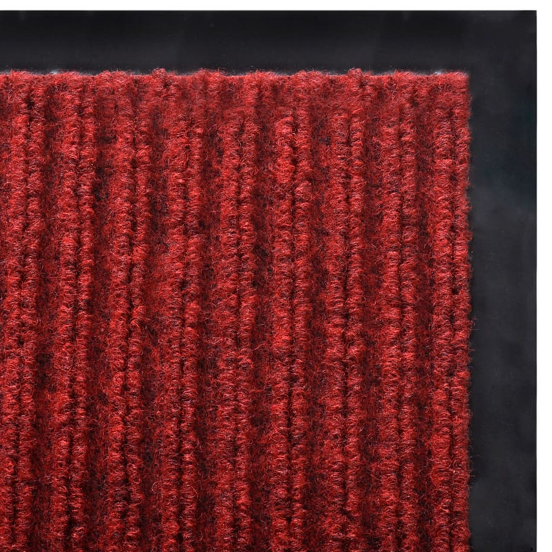 Non-Slip Indoor/Outdoor Use Doormat, Rectangular 117 x 220 cm, Red