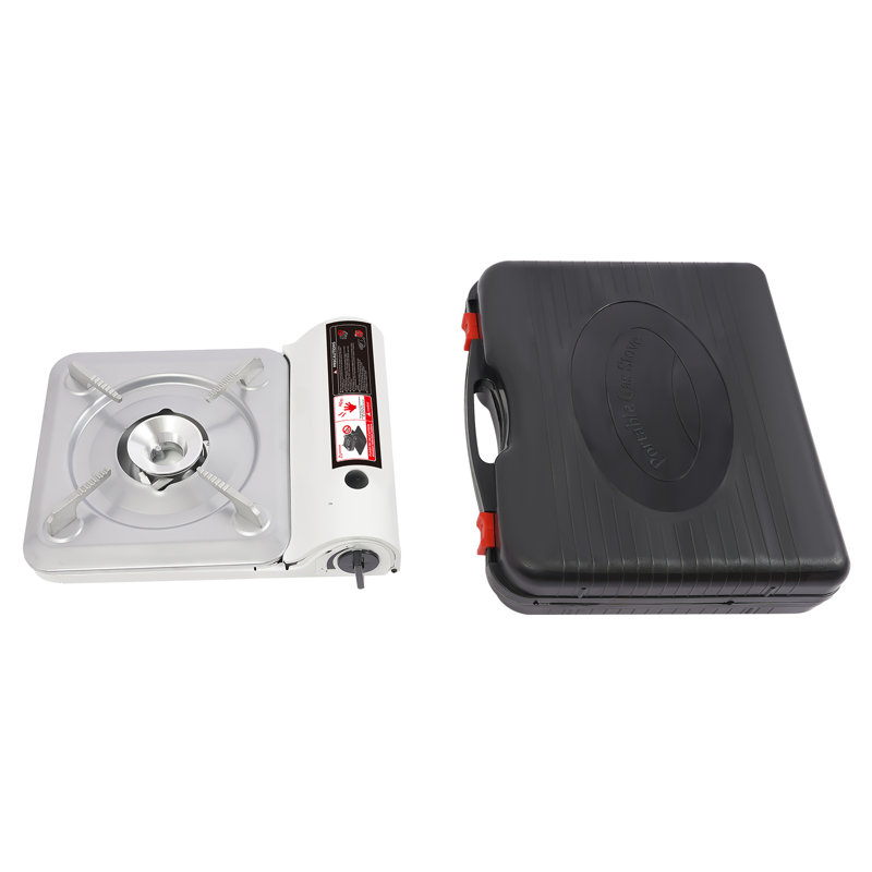 13.1X10.6X3.2” Camping Stove With Portable Case, White
