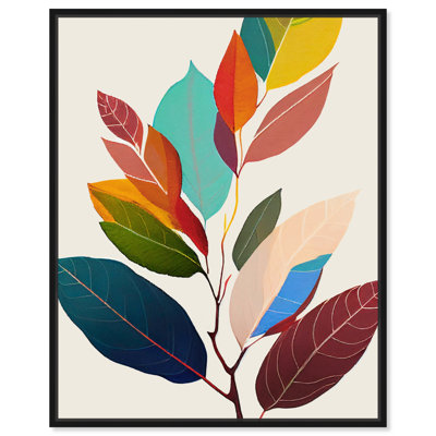 Whimsical Leaves II Canvas Fall Inspired Abstract Art by Art Remedy