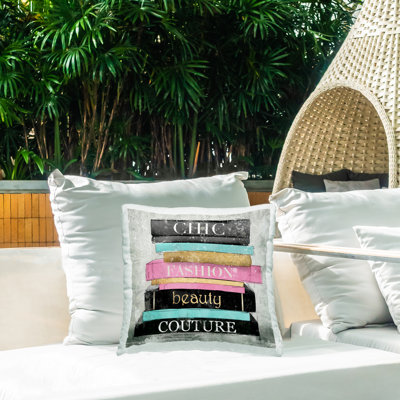 Coussin d'extérieur Chic Fashion Bookstack