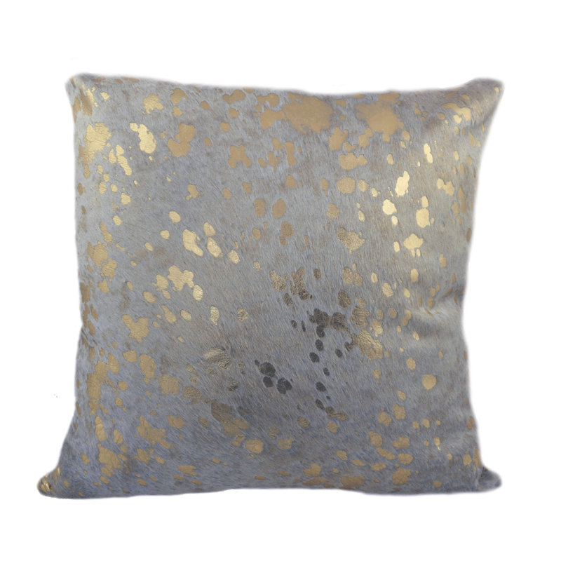 Square Pillow Cover & Insert, Gold/Ivory
