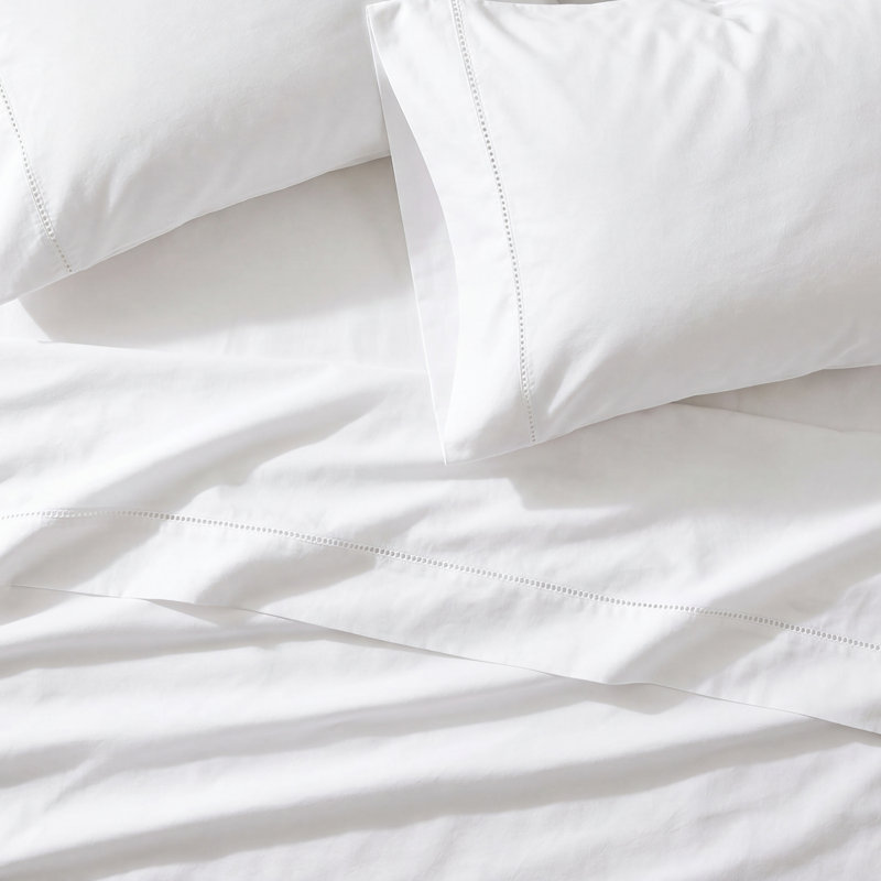 Brigida Sheet Set, King Sheet Set + 1 Fitted Sheet + 2 Pillowcases, White
