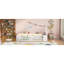 Lits jumeaux en forme de maison avec rangement, en MDF de bois massif, chambre d'enfant moderne-325304056
