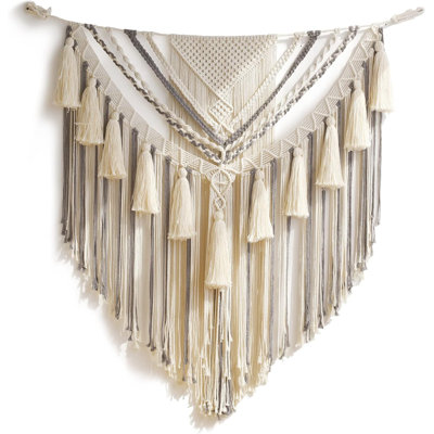 Large Macrame Wall Decor Panels Handmade Wall Art Home Living Room Bedroom Decor,47" Wx 55" L