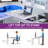 Wade Logan 59'' L-Shaped Adjustable Lift Top Desk with LED Lights & Power Outlets-843217587