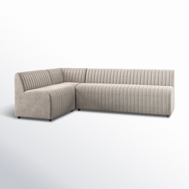 Canapé modulaire Brandt,  31.5" H x 91.5" W x 66.5" D, Polyester gris
