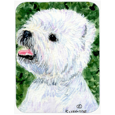 East Urban Home Westie Glass Cutting Board