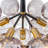 Eclectic-Style 6-Light Gradient Glass Bubble Chandelier
