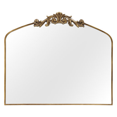 Vintage Antique Mirror with Baroque Ornate Frame, Bathroom Wall Mirror for Decor