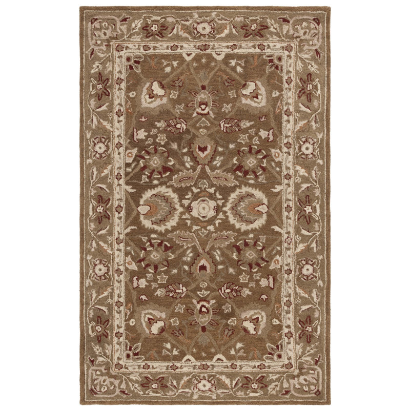Tingley Hand Tufted Wool Oriental Rug, Rectangle 5' x 8'