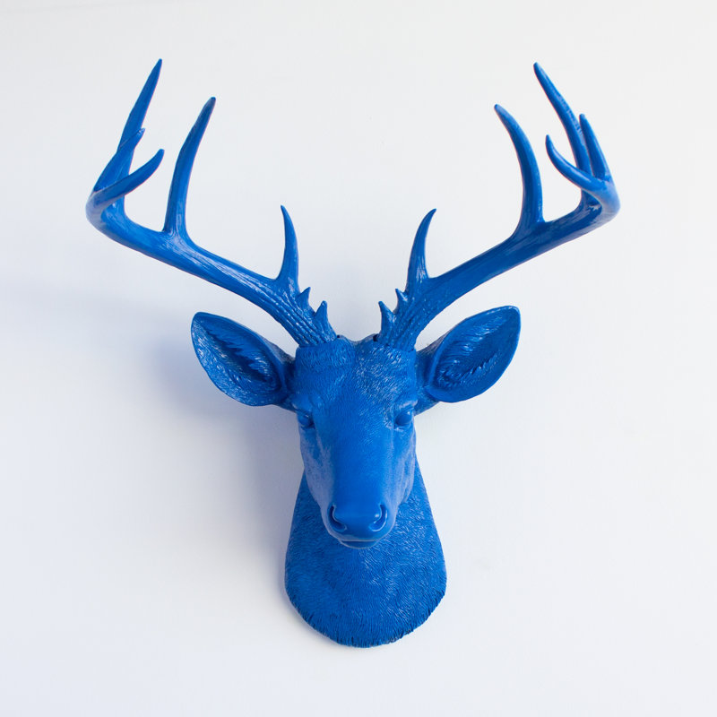 Animals Wall Decor on Resin, Brilliant Blue