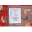 Tapis rouge en laine noué à la main de conception unique 4 pi 0 po x 4 pi 9 po New Age