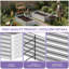 Set Of 2 Metal Planter Box Galvanised Raised Garden Bed-1148760390