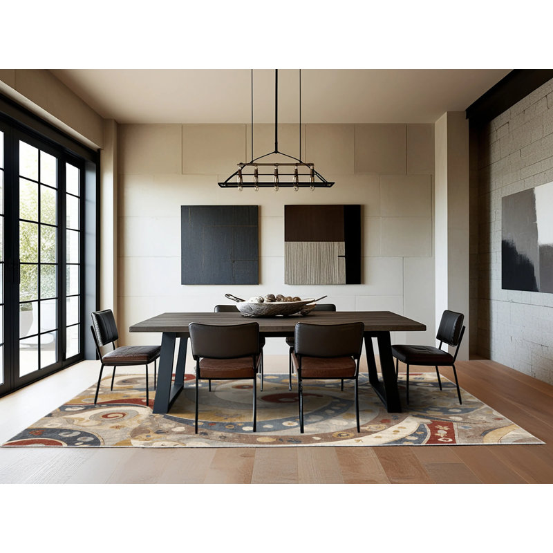 Vivid Ripple Rug, Square 8'