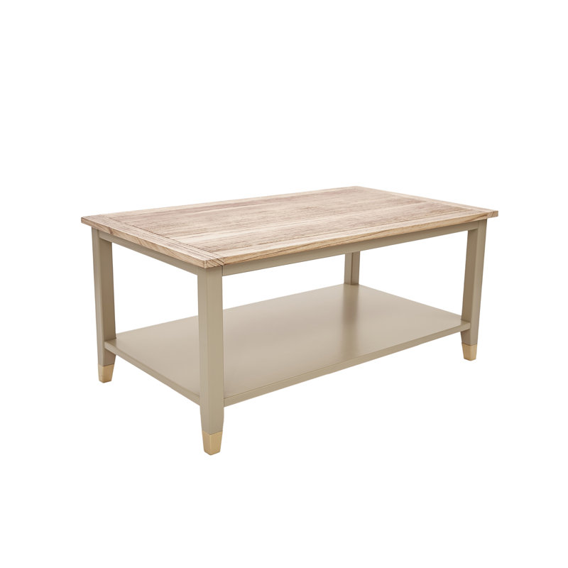 Athina Frame Coffee Table with Storage, Clay, Natural