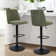 Adiza Swivel Upholstered Adjustable 24"-33" Height Round Base Counter Stool