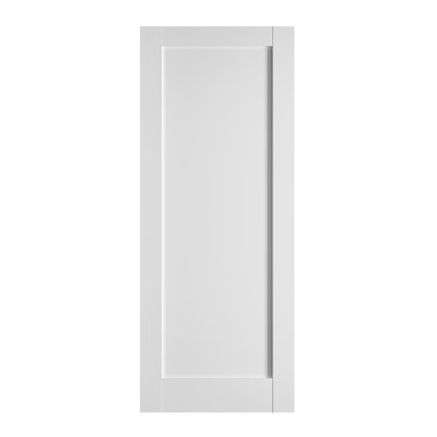 80"H Primed 1-Panel Manufactured Wood Interior Slab Door Solid Wood Core Without Hardware Kit