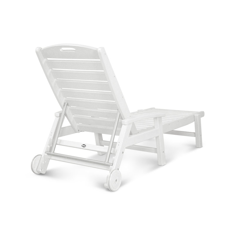 Chaise à roulettes Yacht Club, Blanc classique