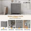 Ensemble de meuble-lavabo avec lavabo 30 po, armoire de rangement pour salle de bain avec porte à fermeture douce, 3 tiroirs à fermeture douce et plateau amovible, structure en bois massif-108804207