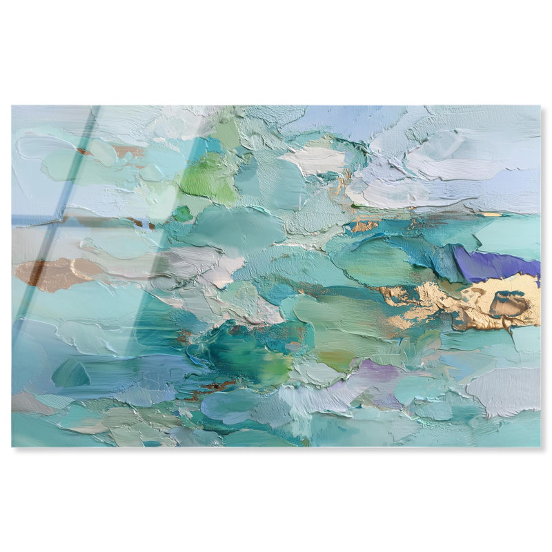 Décoration murale bleue à imprimé acrylique Azure Tide IV par Art Remedy, prête à être accrochée, 54 x 36, H 36 po x l 54 po