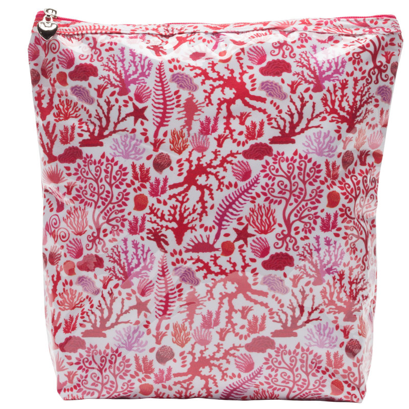Plastic Makeup Organizer, Coral