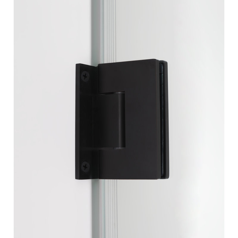 Bromley 56" Frameless Clear Glass Hinged Shower Enclosure