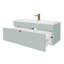 Ensemble de meuble-lavabo mural moderne 42 po - Poignées sauge / or Loft Collection-824064430-824064436