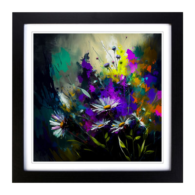 Wildflowers Abstract Expressionism No.4 - Framed Print
