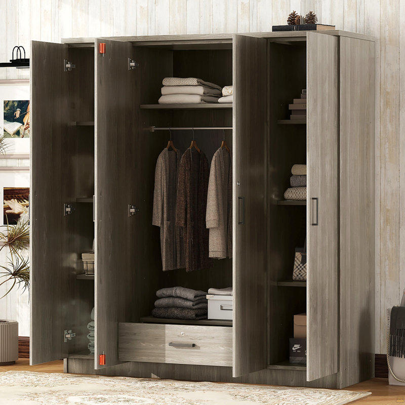 Armoire 4 portes avec 1 tiroir
