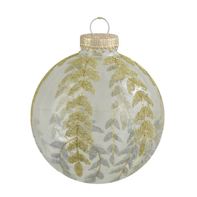Ornement boule de Noël en verre 4ct.