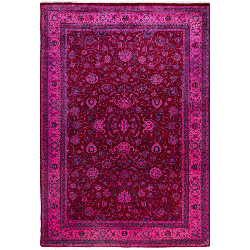 Overdyed One-of-a-Kind 6' 1" X 8' 10" Hand Knotted Area Rug
