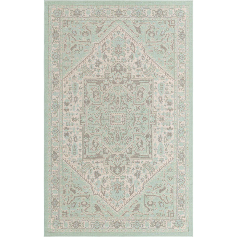 Shauntra Oriental Indoor Rug, Rectangle 5'3" x 8'
