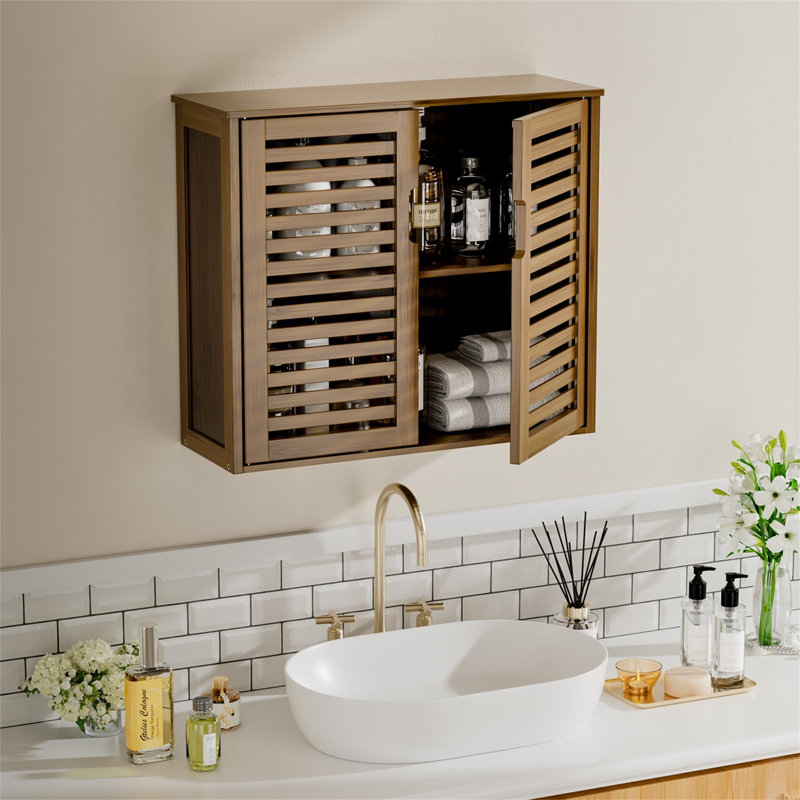 Bamboo Bathroom Cabinet, Brown