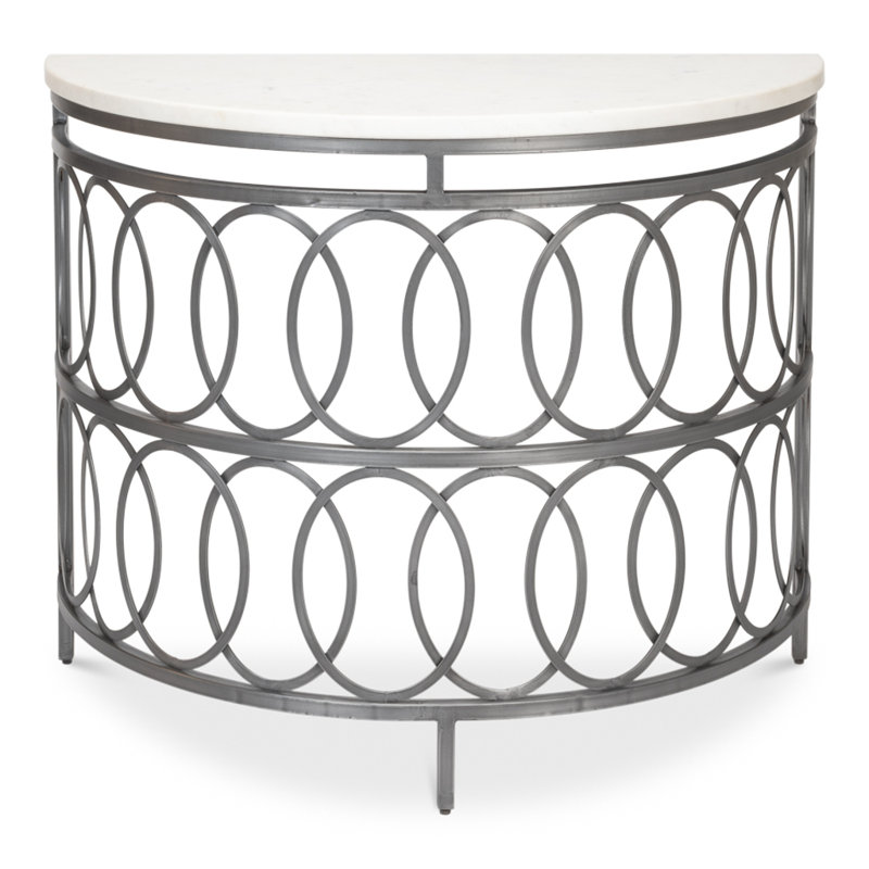 Olympia 41'' Marble Top Console Table