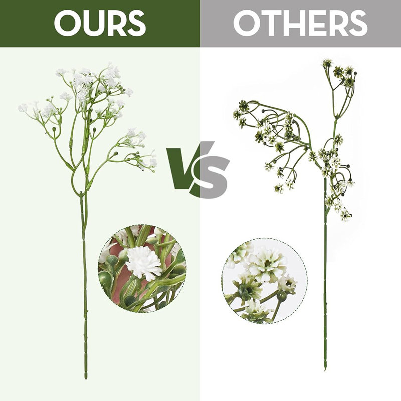 100 Pcs Mixed Artificial Eucalyptus Stems,Babys Breath ...