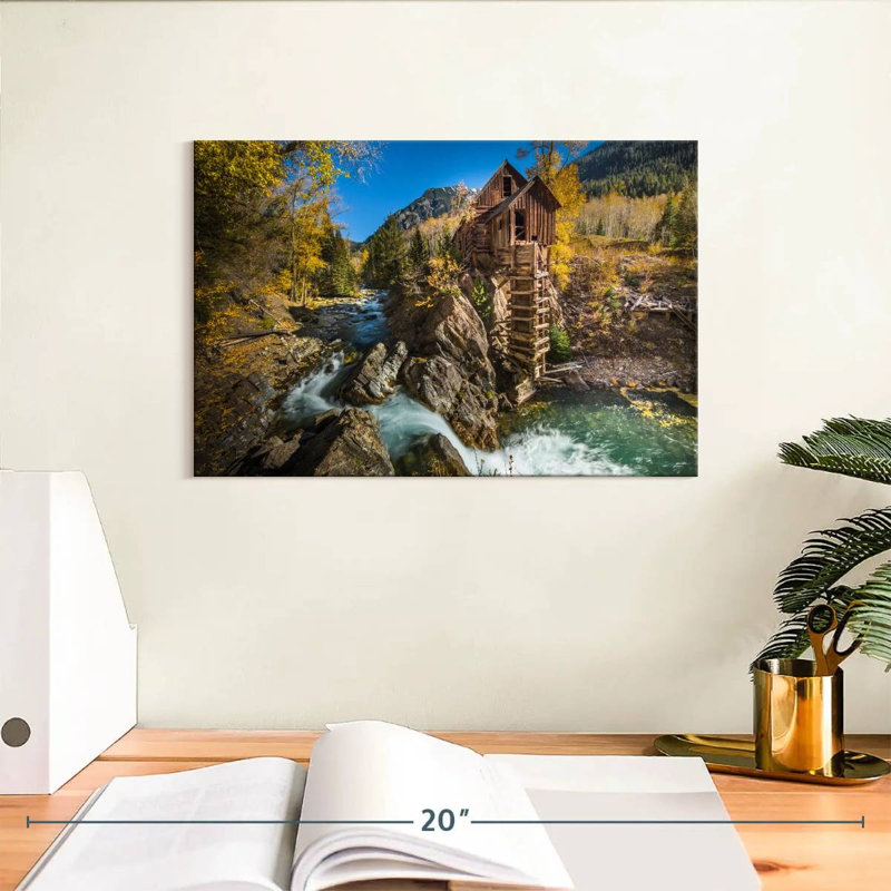 Alvord Old Crystal Mill, 8" H x 12" W