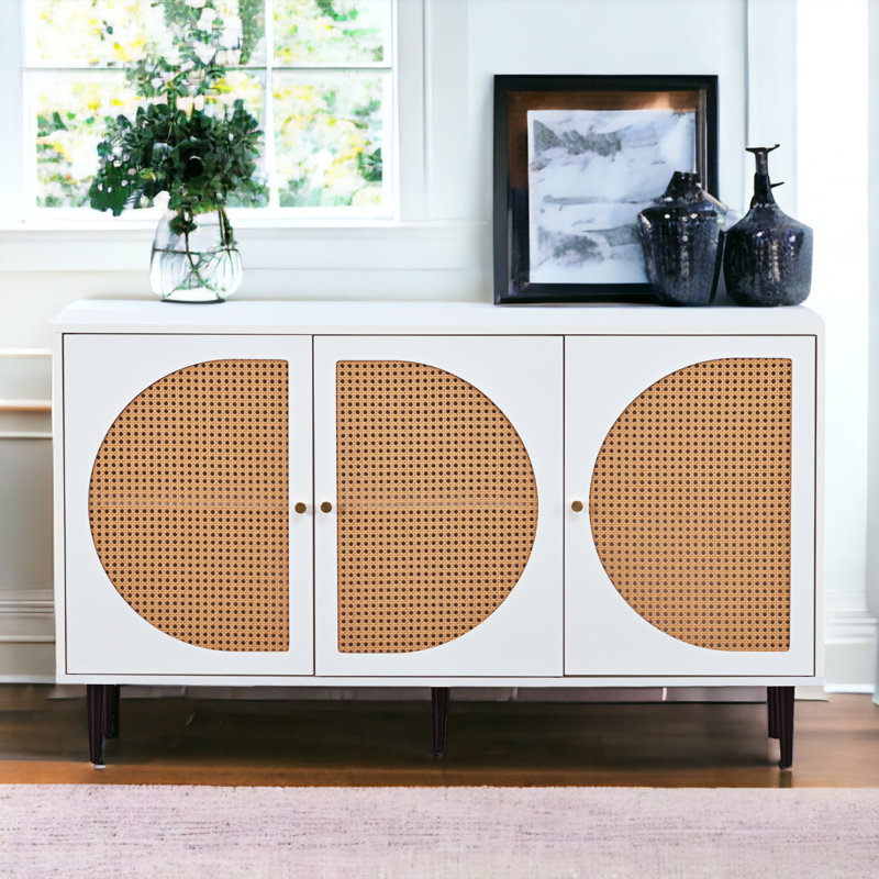 Aalayiah 129.8cm Sideboard, White