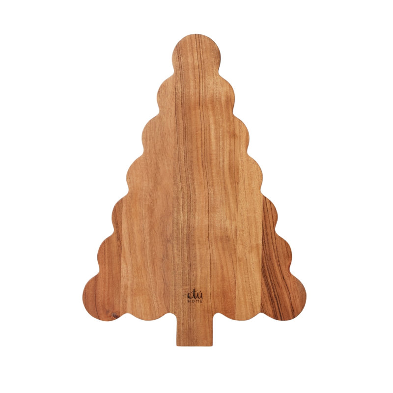 Scalloped Tree Cutting Board - Natural