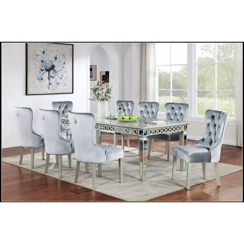 Table de salle à manger Parfield, 9 pièces : table, 8 chaises