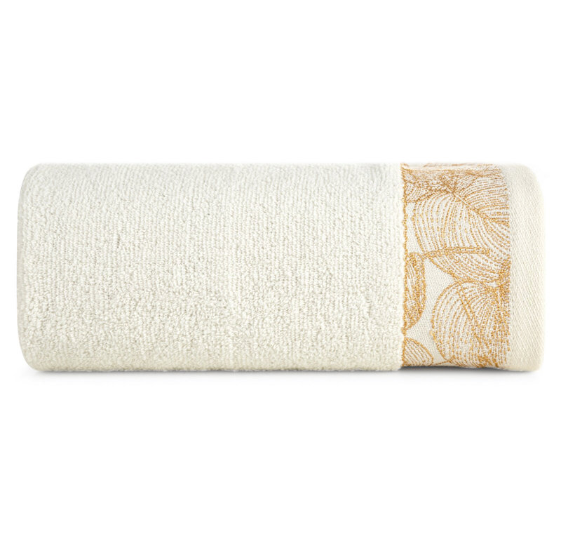 Dundalk Midweight Jacquard Bath Towel, Cream