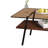 Shalia Rectangle Coffee Table with Meta Legs & MDF Storage Shelf-791344667-791344666