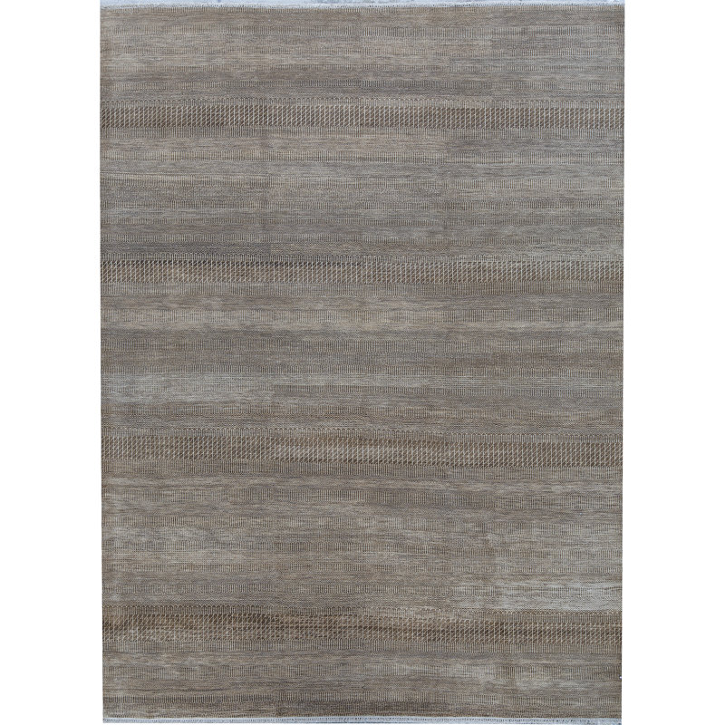 Striped Area Rug in Brown