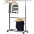 Steel Adjustable Rolling Clothing Rack