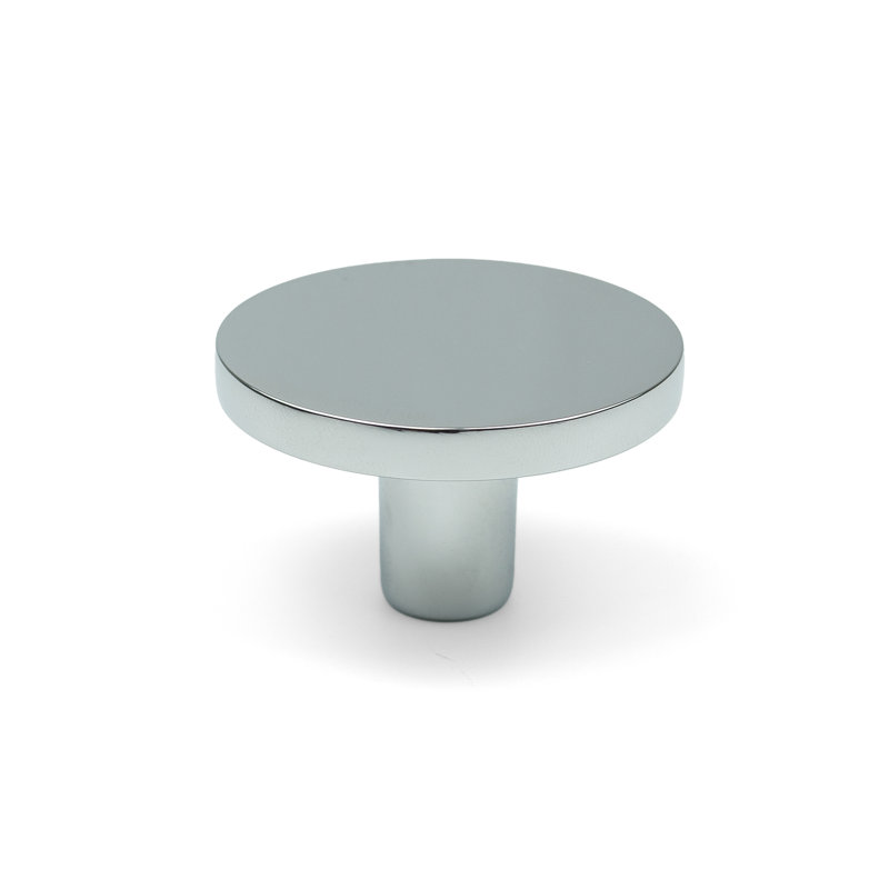 Polished Chrome Disc Knobs, 41mm Knob