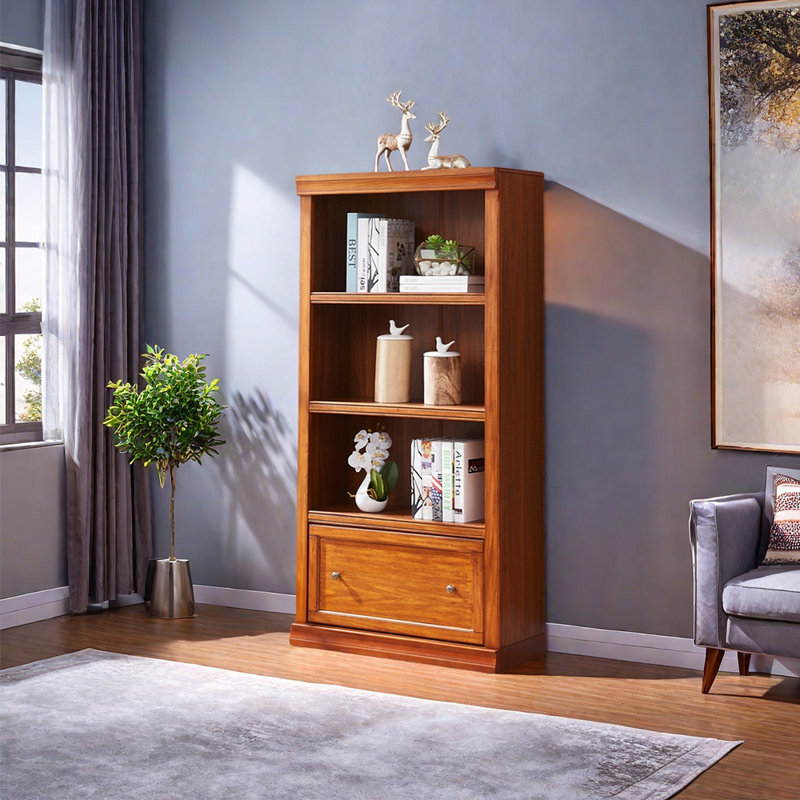 Haddan, (3 Shelves) 62.2"H x 31.5"W x 12.8"D
